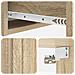 Tavolino da Parete Laterale Rovere Sonoma 59 x 34,5 x 17 cm - Foto miniatura 7