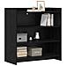 Credenza Rovere Nero 75 x 36 x 80 cm Legno ingegnerizzato - Foto miniatura 2