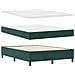 Letto a molle con materasso Verde Scuro 160 x 200 cm Velluto - Foto miniatura 6