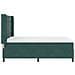 Letto a molle con materasso Verde Scuro 160 x 200 cm Velluto - Foto miniatura 9