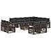 Set Divano da Giardino 13 pcs Grigio polyrattan - Foto miniatura 1