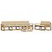 Set di divani da esterno 7 pcs Bianco e Beige - Foto miniatura 1
