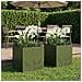 Vaso da giardino 2 pz Verde Oliva 50 x 50 x 49 cm - Foto miniatura 2