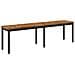 Panchina da giardino 161 x 35 x 45 cm Legno di Acacia Massello - Foto miniatura 1