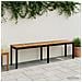 Panchina da giardino 161 x 35 x 45 cm Legno di Acacia Massello - Foto miniatura 2