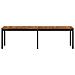 Panchina da giardino 161 x 35 x 45 cm Legno di Acacia Massello - Foto miniatura 3