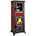 Stufa a Legna GEMMA FORNO Potenza Termica Nominale 7 kW - Bordeaux - Foto miniatura 1