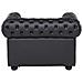 Poltrona Vintage In Pelle Nera Chesterfield - Foto miniatura 30