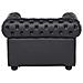 Poltrona Vintage In Pelle Nera Chesterfield - Foto miniatura 11