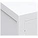Comodino Bianco 38x28x52 Cm In Legno Di Paulownia - Foto miniatura 6