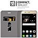 Custodia Compatibile Con Huawei P8 Max In Blu Scuro Nero - Coperchio Protettiva Con Chiusura Magnetica, Funzione Stand E Tasca Per Le Carte - Foto miniatura 9