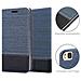 Custodia Compatibile Con Huawei P8 Max In Blu Scuro Nero - Coperchio Protettiva Con Chiusura Magnetica, Funzione Stand E Tasca Per Le Carte - Foto miniatura 10