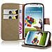 Custodia Compatibile Con Samsung Galaxy S4 In Marrone Cappuccino - Coperchio Protettiva Con Chiusura Magnetica, Funzione Stand E Tasca Per Le Carte - Foto miniatura 1