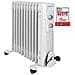 Ra 3737 11 Olio A Coste, Radiatore Portatile Fino A 2300 Watt, Calore Tramite Termostato A Regolazione Continua, Uso Flessibile Grazie Alle 4 Ruote Scorrevoli, Costruzione Slimline, Bianco W - Foto miniatura 1