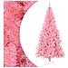 Albero di Natale Artificiale Sottile con Base Rosa 180 cm PVC - Foto miniatura 1