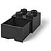 5005711 Cassetto-mattoncino Portaoggetti a 4 Bottoncini Colore Nero - Foto miniatura 1