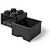 5005711 Cassetto-mattoncino Portaoggetti a 4 Bottoncini Colore Nero - Foto miniatura 3