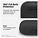 Copertura Del Silicone Airpods Pro Custodia Progettato Per Apple Airpods Pro Case - 360 Di Tutto Il Corpo Di Protezione Led Visibile Custodia In Silicone Premium Per Airpods Pro (nero)  - Foto miniatura 3