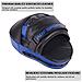 Boxe Pad Hook And Jab Mitts Target Di Perforazione A Fuoco I Rilievi Per Mma Kickboxing Muay Thai Pads Training (black Blue)  - Foto miniatura 3