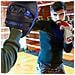 Boxe Pad Hook And Jab Mitts Target Di Perforazione A Fuoco I Rilievi Per Mma Kickboxing Muay Thai Pads Training (black Blue)  - Foto miniatura 4