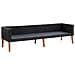 Set Divani Da Giardino 4 Pz Con Cuscini In Polyrattan Nero - Foto miniatura 4