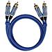BEAT! Analogue Stereo Interconnect 2m 2m 2 x RCA Blu cavo audio - Foto miniatura 1