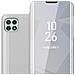Custodia Compatibile Con Samsung Galaxy A22 5g In Agata Argento - Clear View Specchio Coperchio Protettivo Con Funzione Di Supporto Protezione A 360 Gradi - Foto miniatura 1