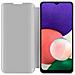 Custodia Compatibile Con Samsung Galaxy A22 5g In Agata Argento - Clear View Specchio Coperchio Protettivo Con Funzione Di Supporto Protezione A 360 Gradi - Foto miniatura 3