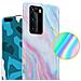 Custodia Compatibile Con Huawei P40 Pro In Marmo Rosa Bianco No. 15 - Coperchio Protettivo In Silicone Tpu Con Motivo A Mosaico - Foto miniatura 3