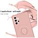 Custodia Compatibile Con Samsung Galaxy A32 5g In Liquid Rosa - Coperchio Protettivo In Silicone Tpu Flessibile Con Anello - Foto miniatura 3