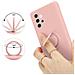 Custodia Compatibile Con Samsung Galaxy A32 5g In Liquid Rosa - Coperchio Protettivo In Silicone Tpu Flessibile Con Anello - Foto miniatura 5