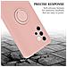 Custodia Compatibile Con Samsung Galaxy A32 5g In Liquid Rosa - Coperchio Protettivo In Silicone Tpu Flessibile Con Anello - Foto miniatura 7