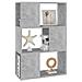 Libreria / divisorio Grigio Cemento 60x24x94 Cm In Truciolato - Foto miniatura 6