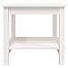 Tavolino da Salotto Bianco 50x50x45 cm Legno Massello di Pino - Foto miniatura 3