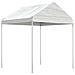 Gazebo Con Tetto Bianco 13,38x2,28x2,69 M In Polietilene - Foto miniatura 2