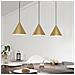 Lampadario Contemporaneo Narices 3 Luci Acciaio Nero - Foto miniatura 1