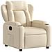 Poltrona Reclinabile In Tessuto Crema - Foto miniatura 2