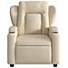 Poltrona Reclinabile In Tessuto Crema - Foto miniatura 6