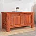 Cassapanca Con Coperchio Marrone In Legno Massello Di Acacia - Foto miniatura 1