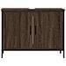 Mobile Lavabo Bagno Rovere Marrone 80x30x60cm Legno Multistrato - Foto miniatura 3
