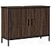 Mobile Lavabo Bagno Rovere Marrone 80x30x60cm Legno Multistrato - Foto miniatura 1