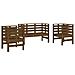 Set Salotto Da Giardino 3 Pz Ambra In Legno Massello Di Pino - Foto miniatura 1