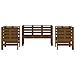 Set Salotto Da Giardino 3 Pz Ambra In Legno Massello Di Pino - Foto miniatura 3