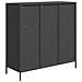 Credenza Nera 101,5x39x103,5 Cm In Acciaio - Foto miniatura 2