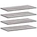 Mensole Parete 4pz Grigio Sonoma 60x20x1,5cm Legno Multistrato - Foto miniatura 2