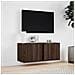 Mobile TV a Parete con Luci LED Rovere Marrone 80x31x35 cm - Foto miniatura 3