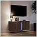 Mobile TV a Parete con Luci LED Rovere Marrone 80x31x35 cm - Foto miniatura 6