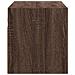 Mobile TV a Parete con Luci LED Rovere Marrone 80x31x35 cm - Foto miniatura 9