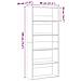 Libreria Rovere Nera 80x30x189 cm in Legno Multistrato - Foto miniatura 3
