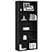 Libreria Rovere Nera 80x30x189 cm in Legno Multistrato - Foto miniatura 5